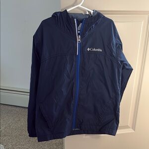 Columbia Kids Navy Blue Windbreaker Size 8